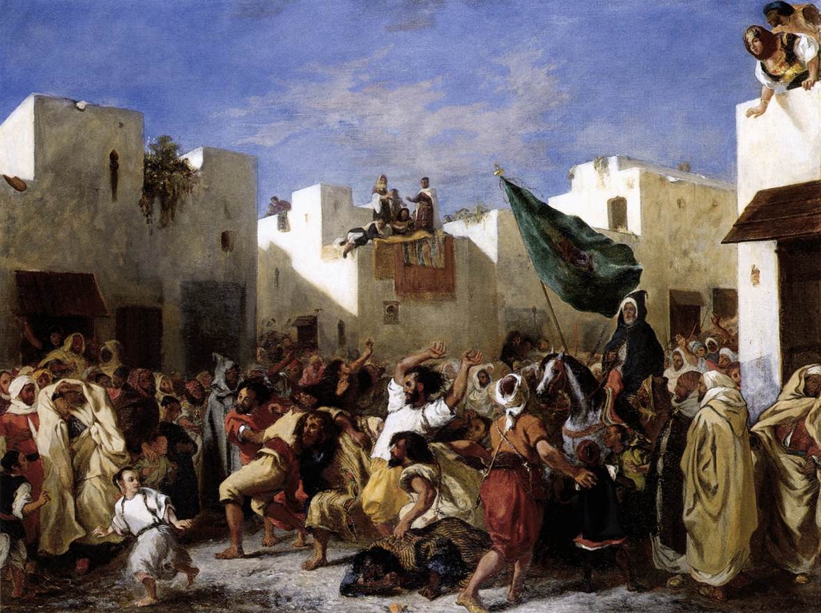 Eugene Delacroix The Fanatics of Tangier